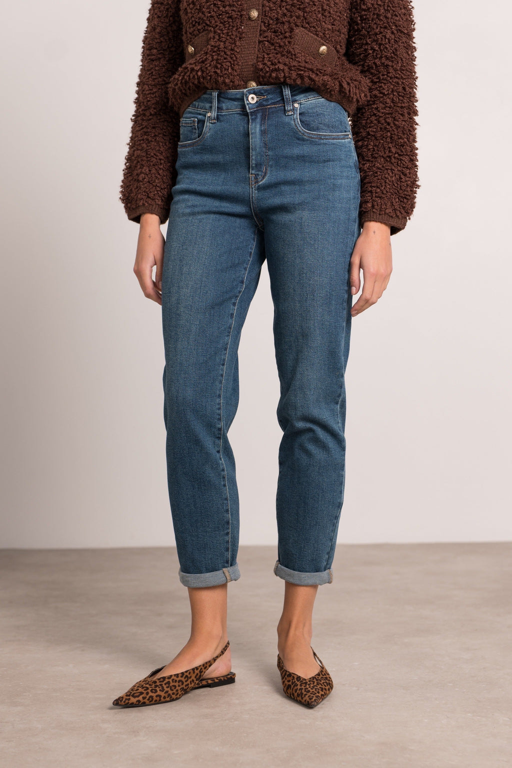 Louna Mom Jeans - Blue