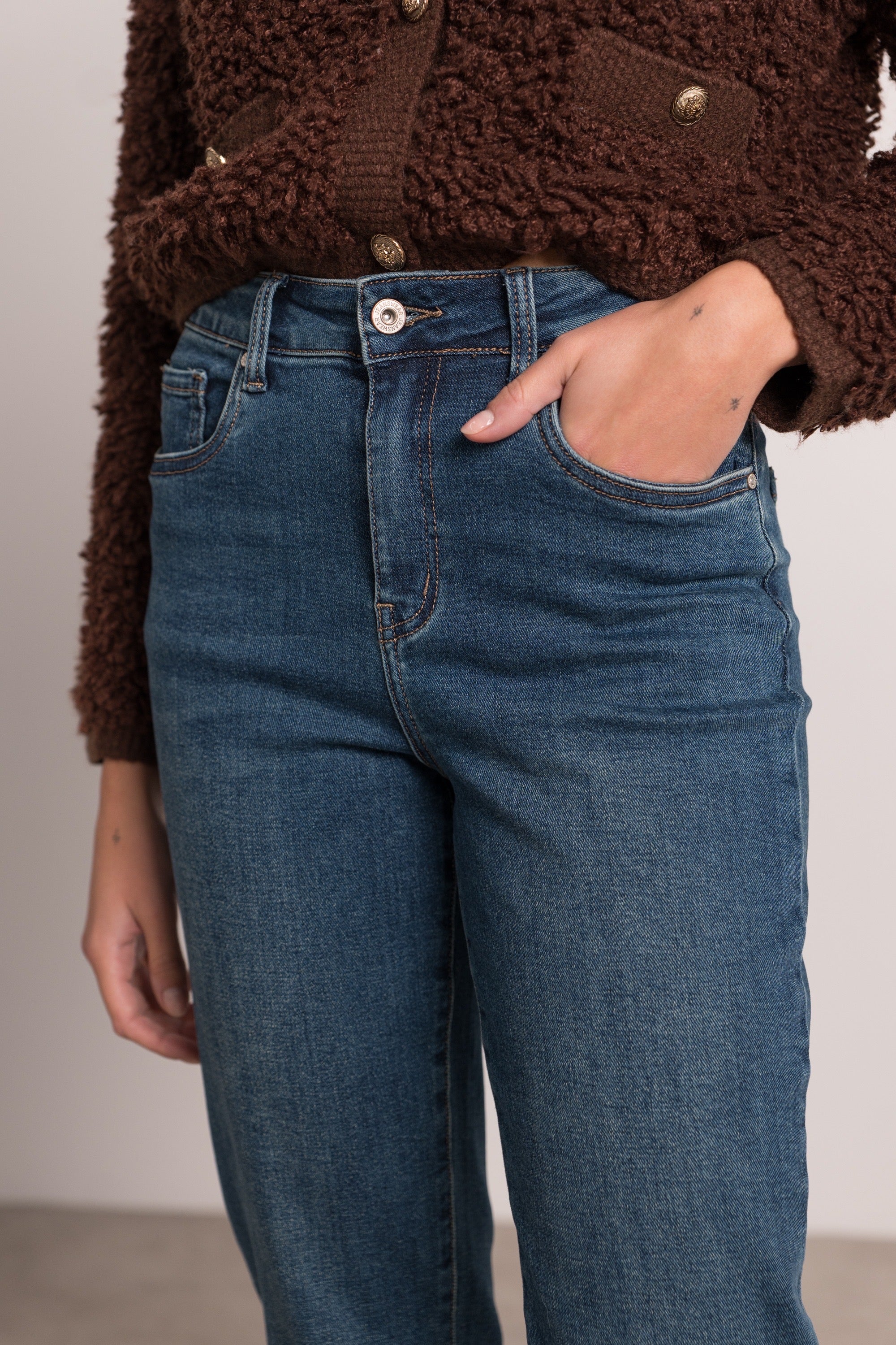 Louna Mom Jeans - Blue