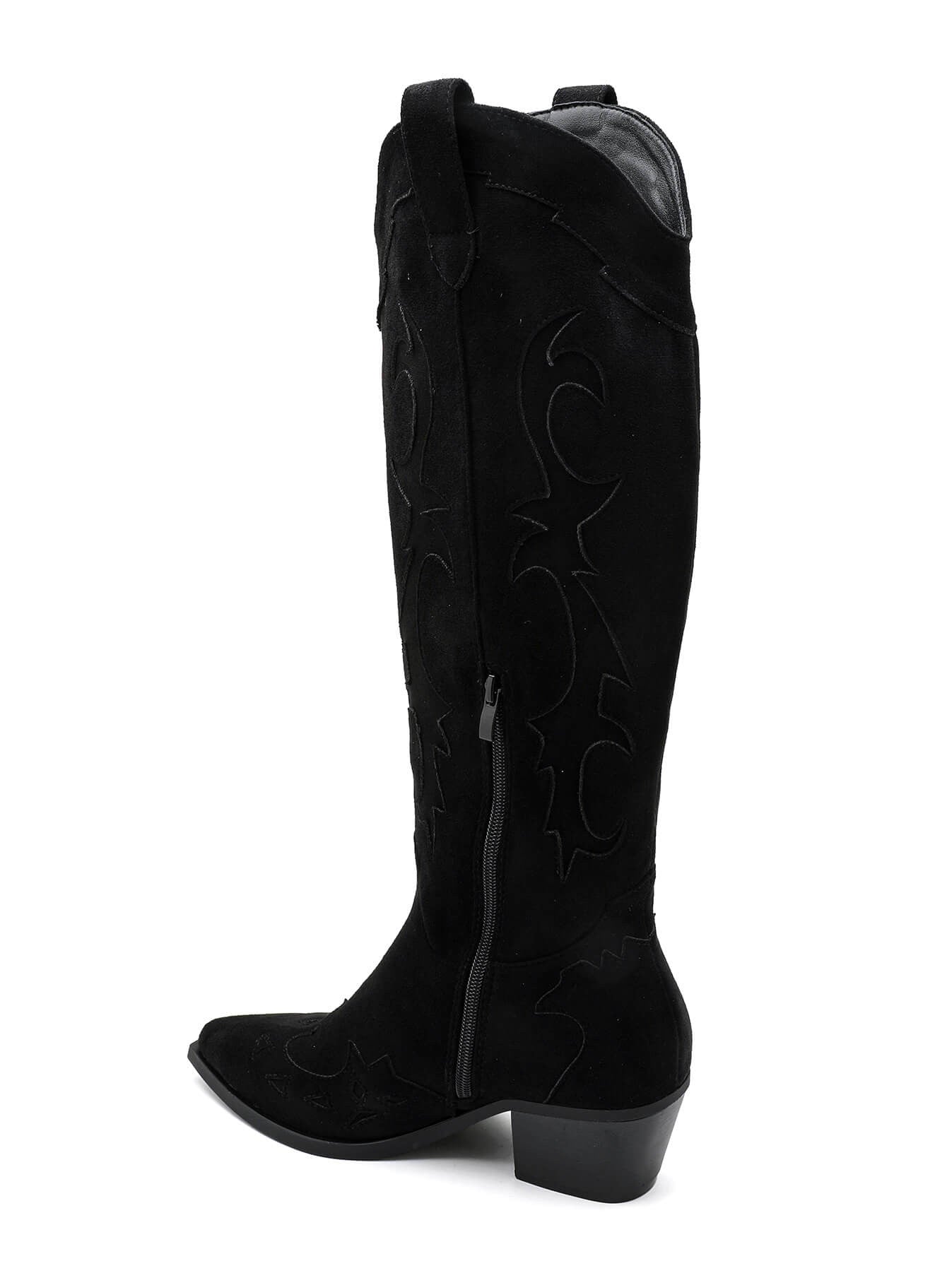 Classic High Western Boots - Black