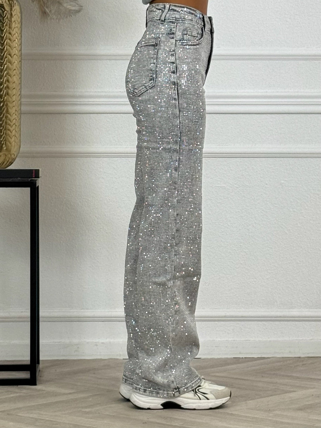 Super Glitter Jeans - Grey