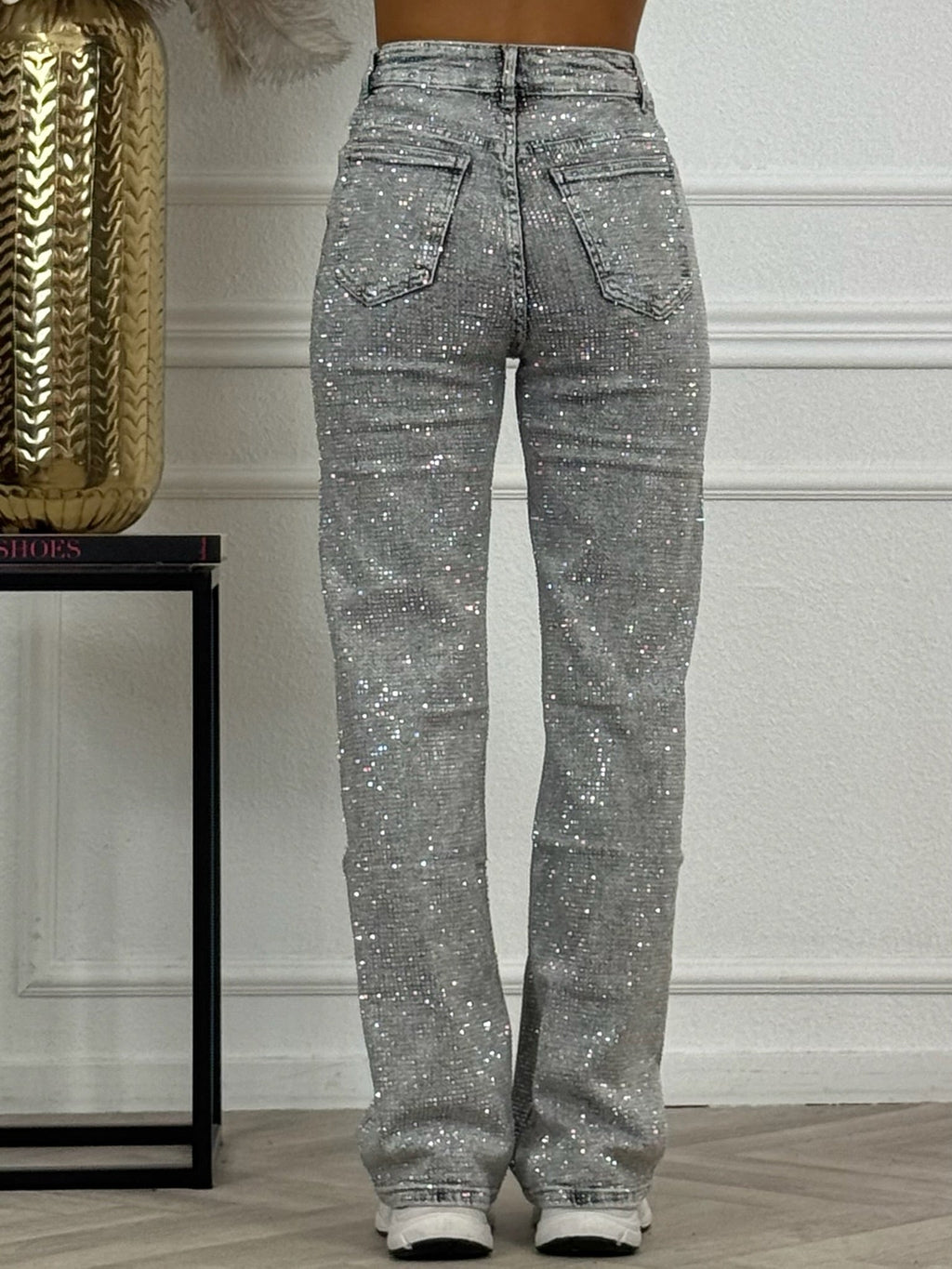 Super Glitter Jeans - Grey