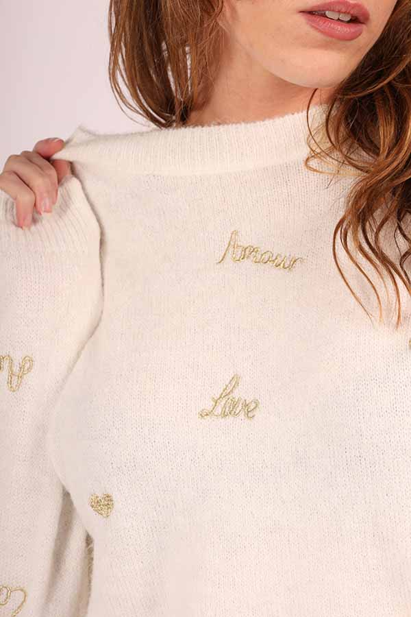 Fabienne Amour Sweater - Beige