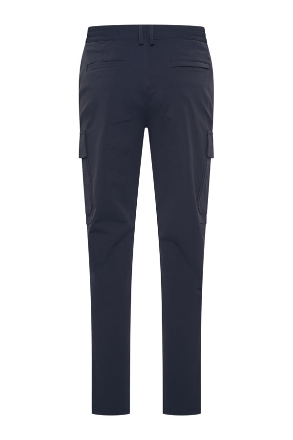 Men Trousers Straight Cargo - Dark Blue